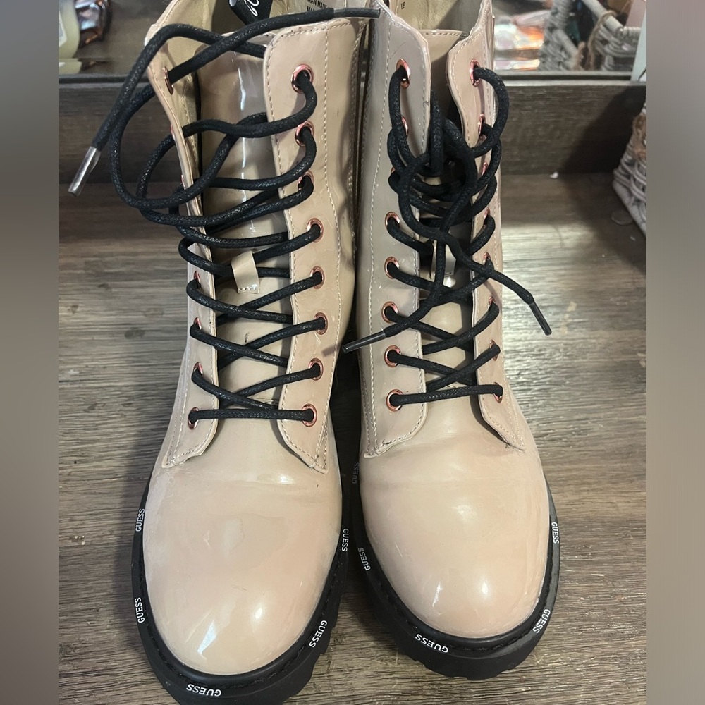 Guess lace up booties